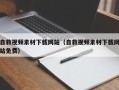 朝阳自救视频素材下载网站（自救视频素材下载网站免费）